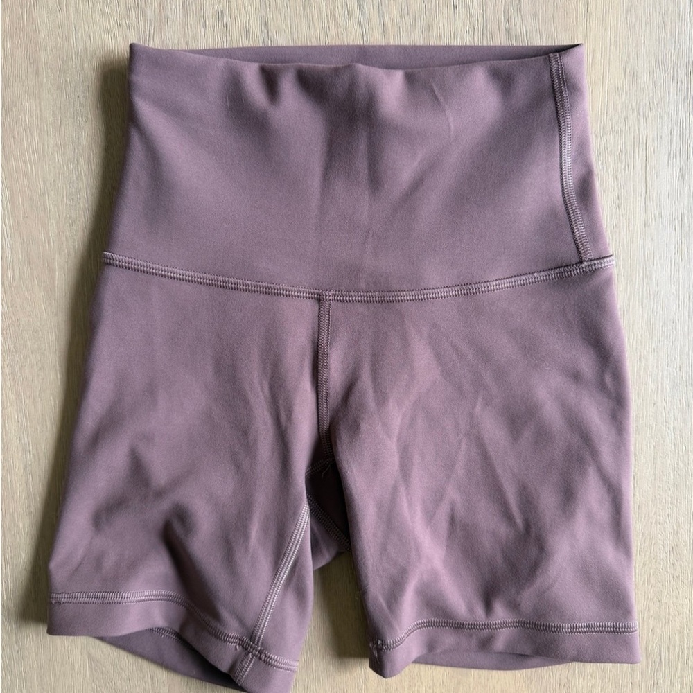 Women's High-Waisted Mauve Shorts